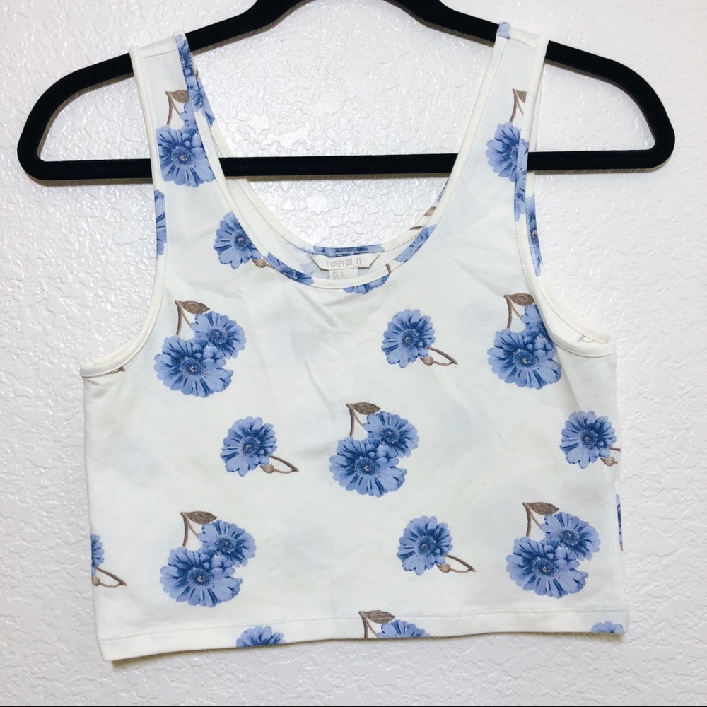 Flowered crop top